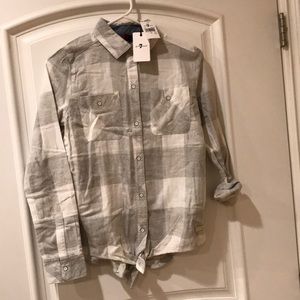 7 for all mankind tie front top size girls XL